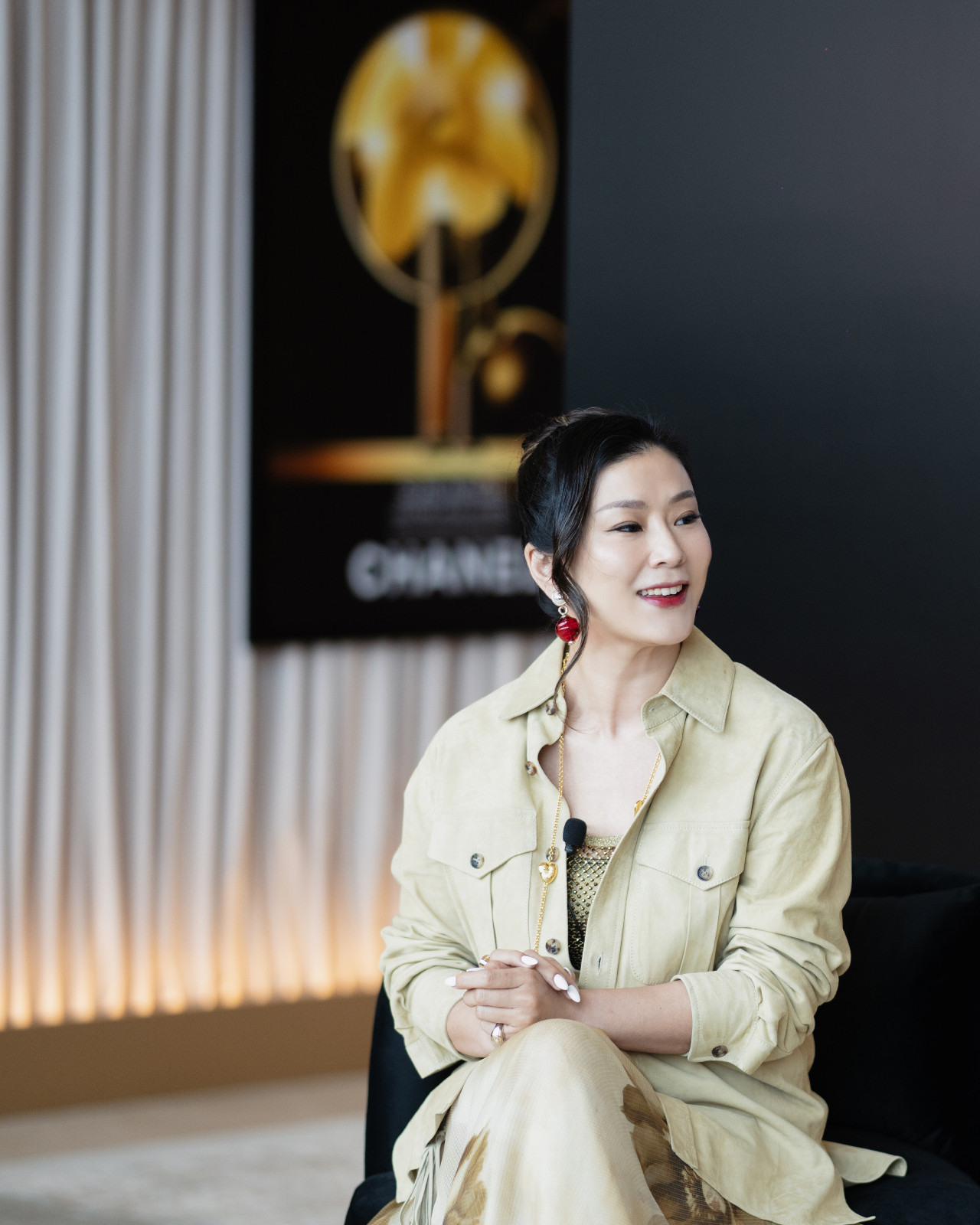 Chuang opens up about balancing her roles as a leader, mother and daughter at the Chanel Sublimage event (Photo: Sharon Salad)