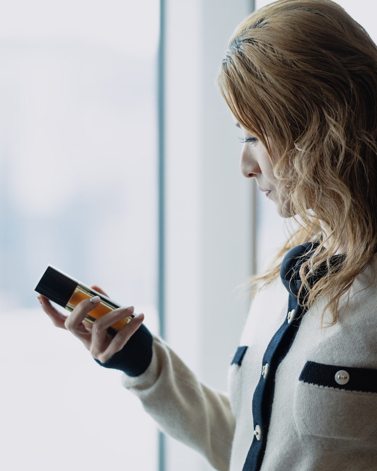 Hilary Tsui uses Sublimage L’Extrait de Nuit, Chanel’s overnight serum, to restore and rejuvenate her skin after long days (Photo: Sharon Salad)