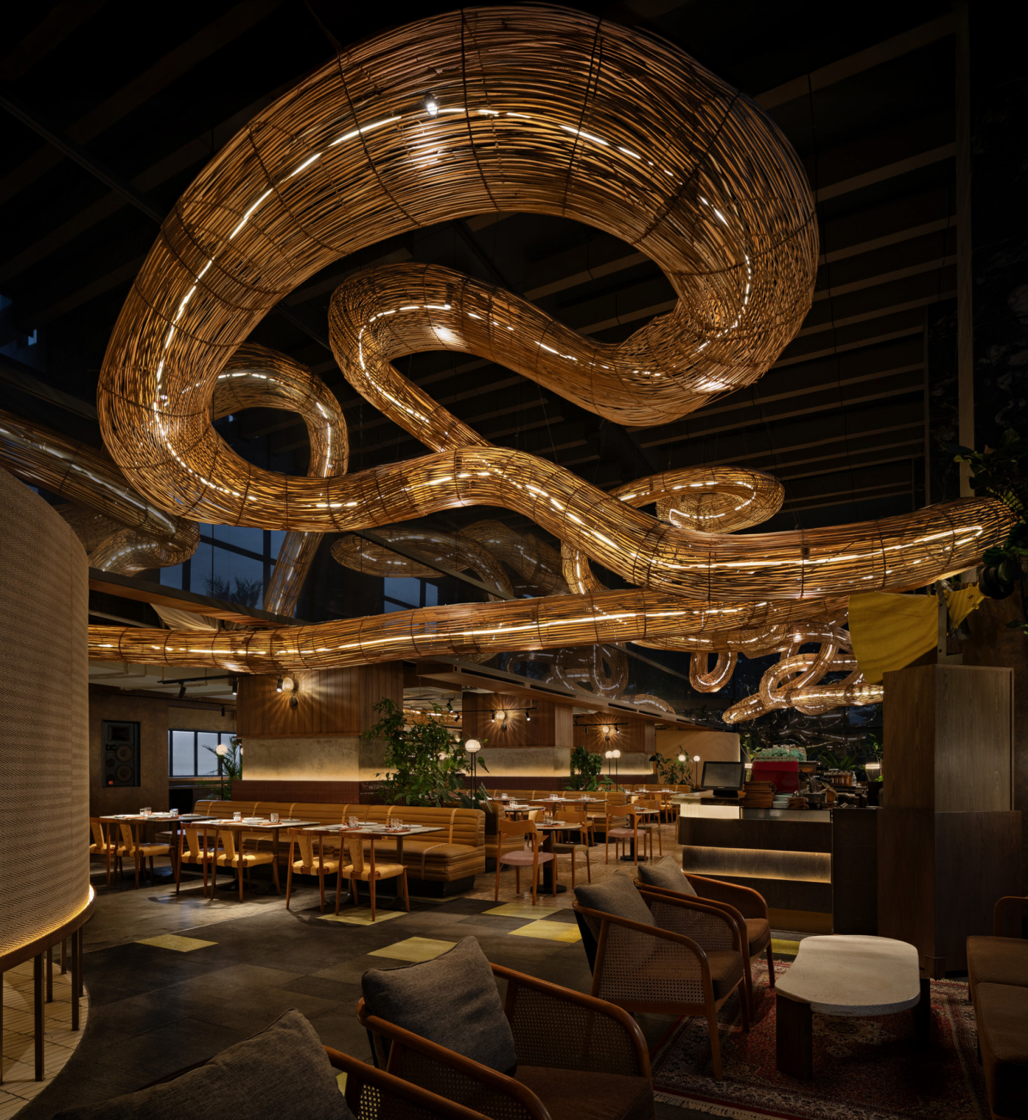 RAD+AR finds coherence in a collage of atmospheres for Kilo Kitchen Jakarta