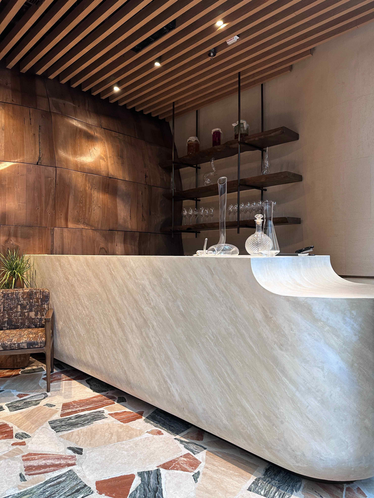 Refurbished marble finds new life as part of the flooring palette