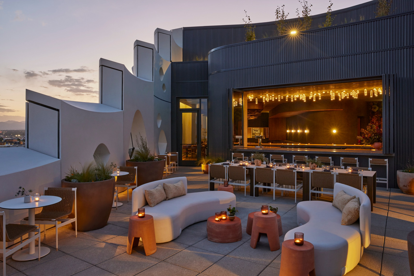 An al fresco sensibility perched atop Populus Hotel