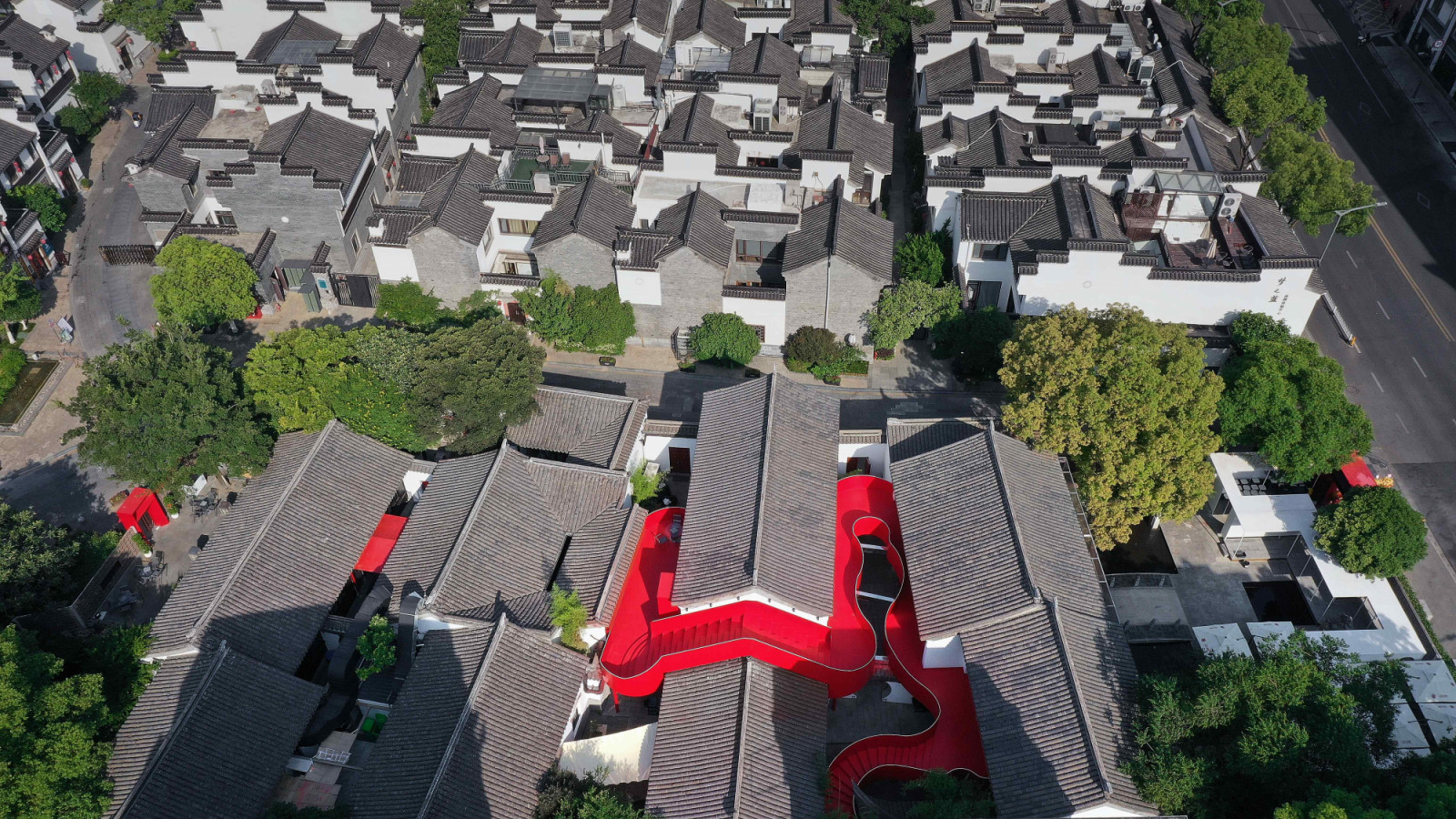 Big Red Crayfish is a sophisticated heritage retrofit that spans four historic buildings