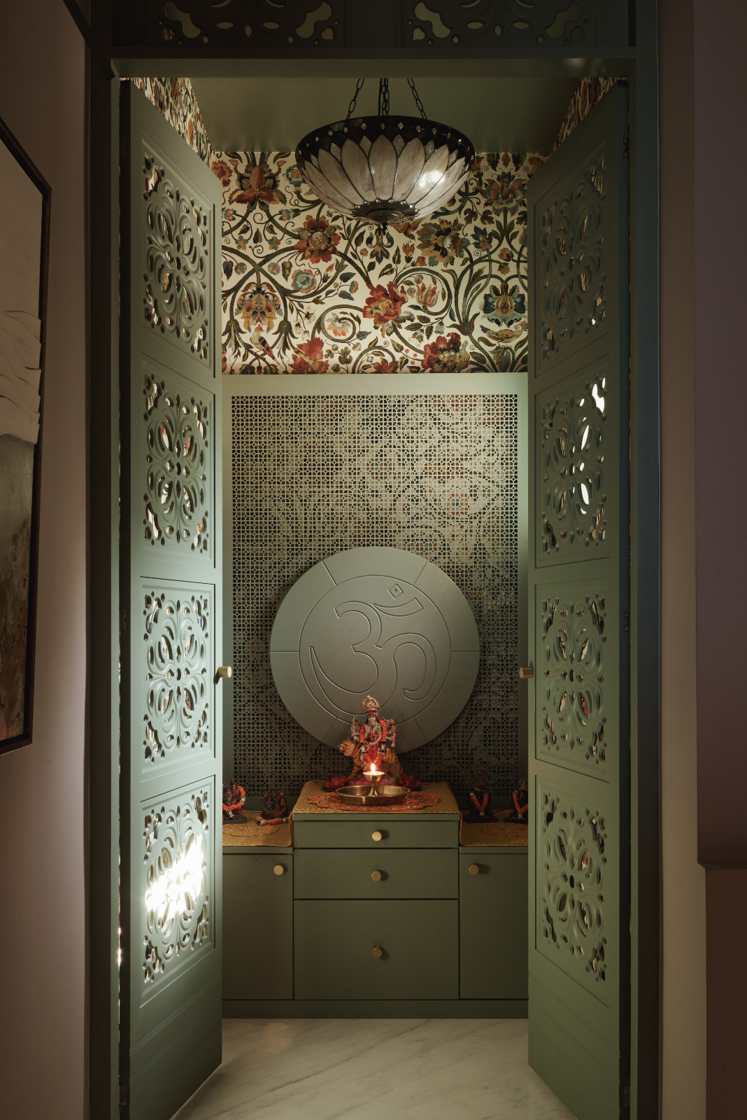 The earthy, elegant elements in a Hertfordshire, England property designed by Vastu Interior Design to include elements of Vastu Shastra, India's ancient architectural science