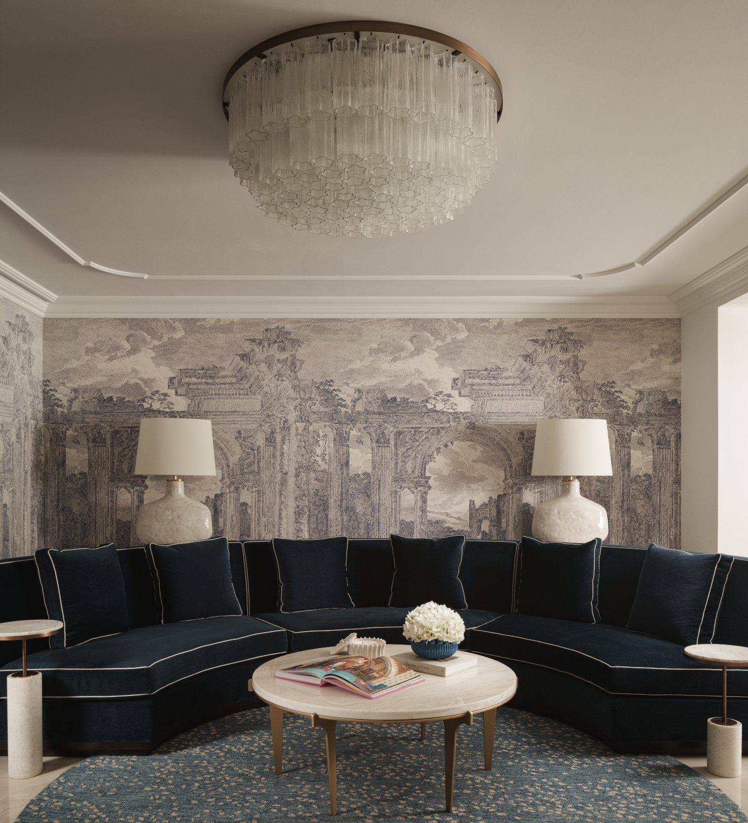 The muted palette in a Hertfordshire, England property designed by Vastu Interior Design to include elements of Vastu Shastra, India's ancient architectural science