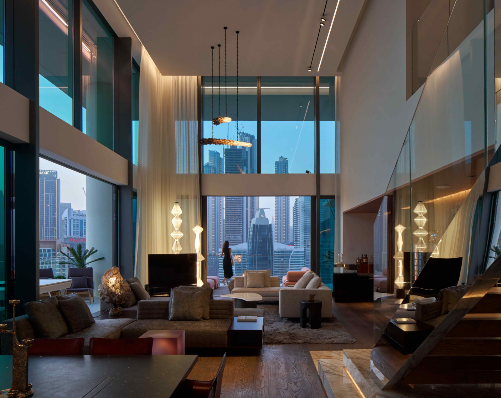 The Lana Duplex with panoramic views of the shimmering Marasi Marina waterfront in Dubai