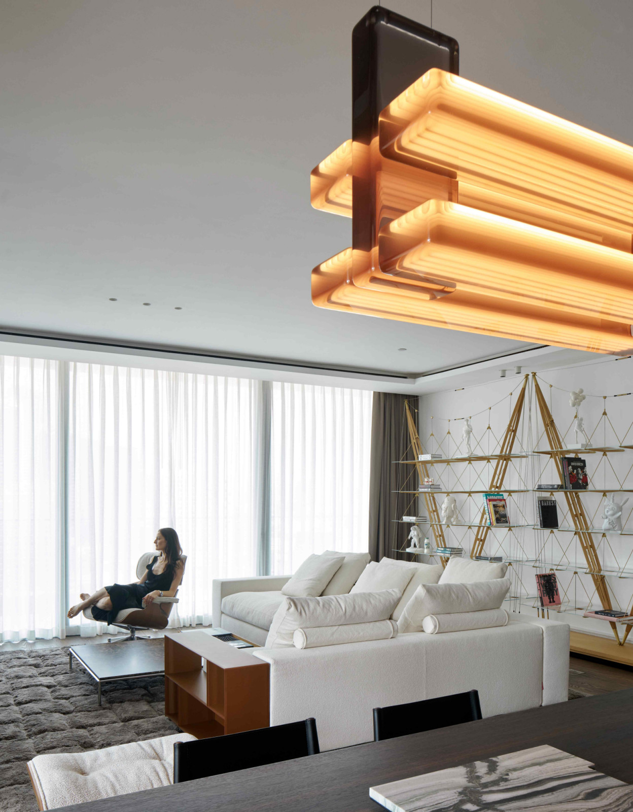 Each room was conceived to evoke a distinct ambiance