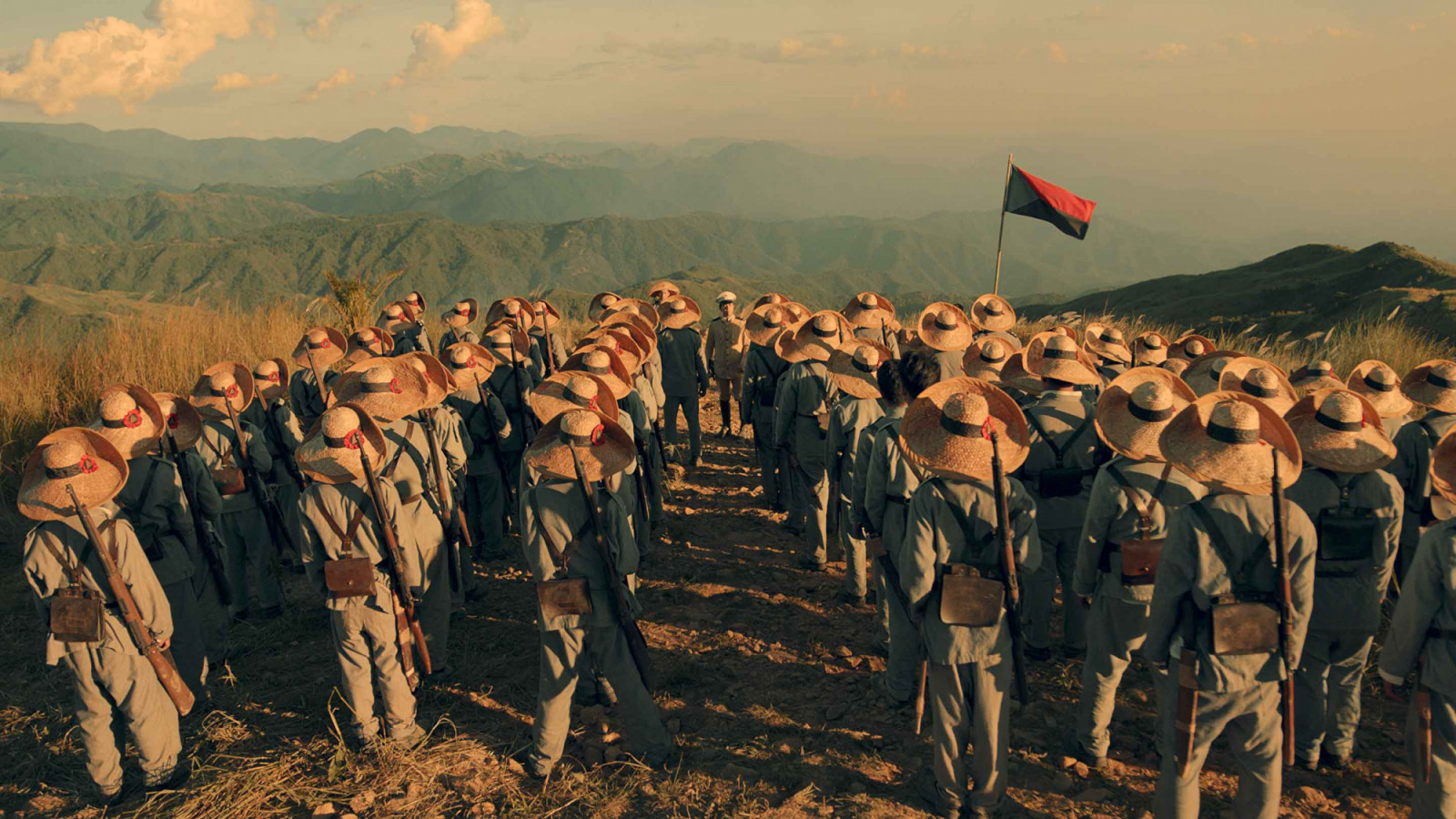 Soldiers gather before Antonio Luna in Heneral Luna (Photo: Courtesy of TBA Studios)
