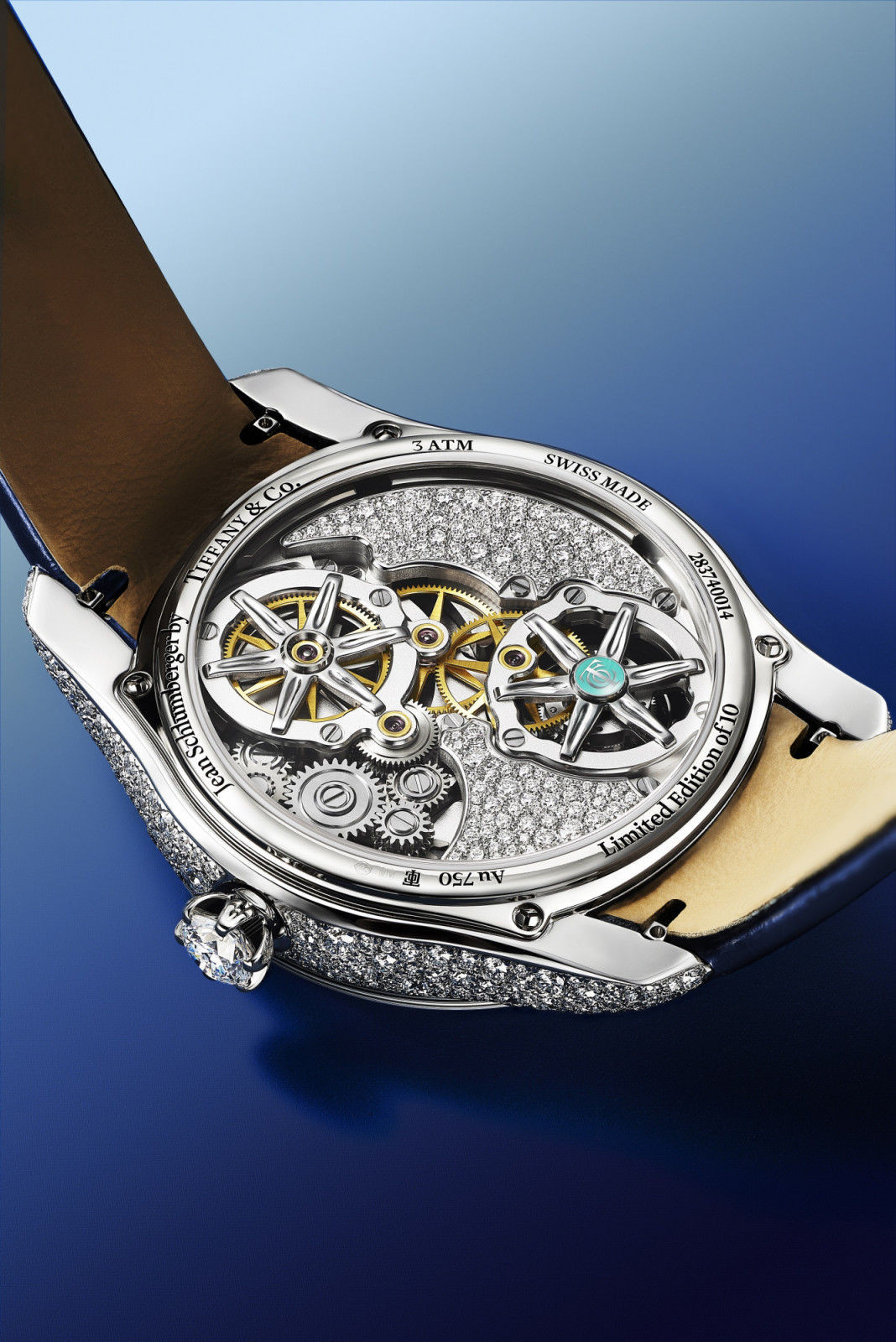 18W BIRD FLYING TOURBILLION METIER d'ART DIAL 39MM