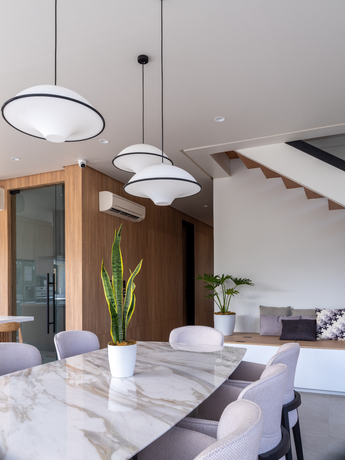 The dining room of the Quezon City, Manila home designed by C.A. Design House