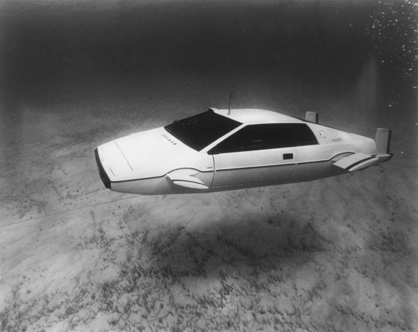 James Bond 'Spy Who Loved Me' Lotus Esprit Car Underwater, 1977. (Photo by Screen Archives/Getty Images)