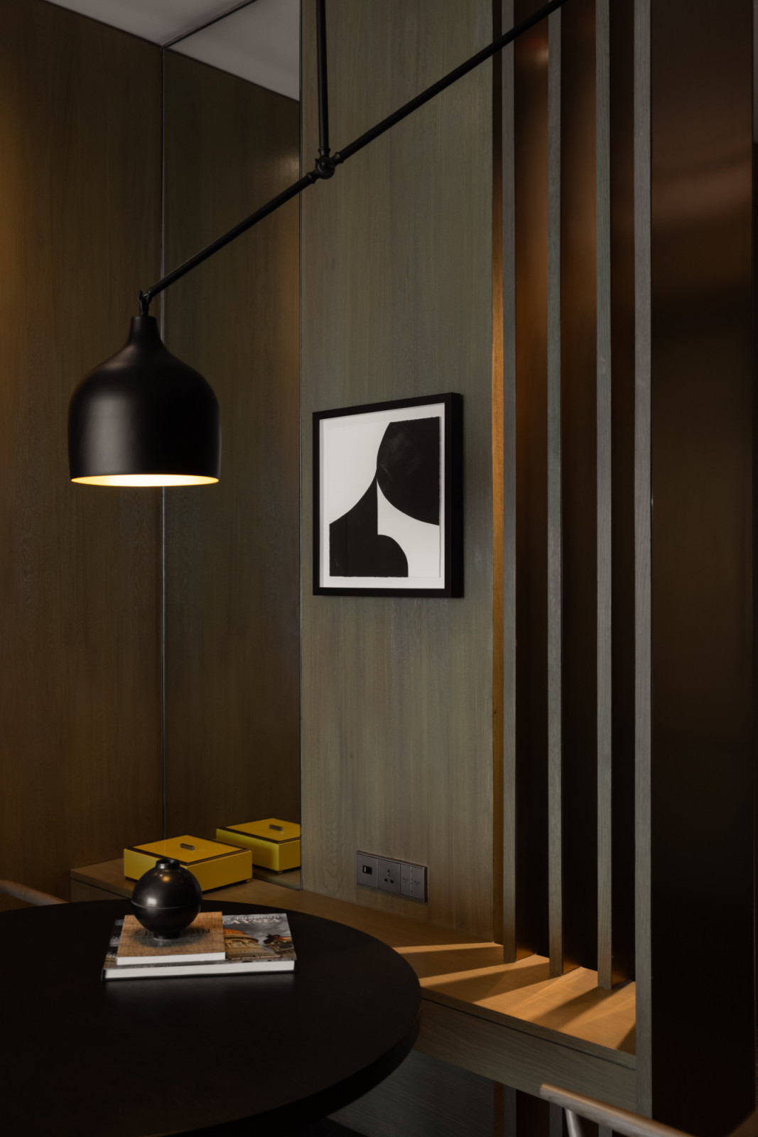 Each room features defined zones for dining or working