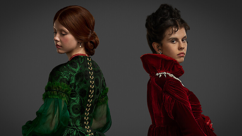 Mia Goth as Elizabeth and Claire in Guillermo del Toro’s ‘Frankenstein’