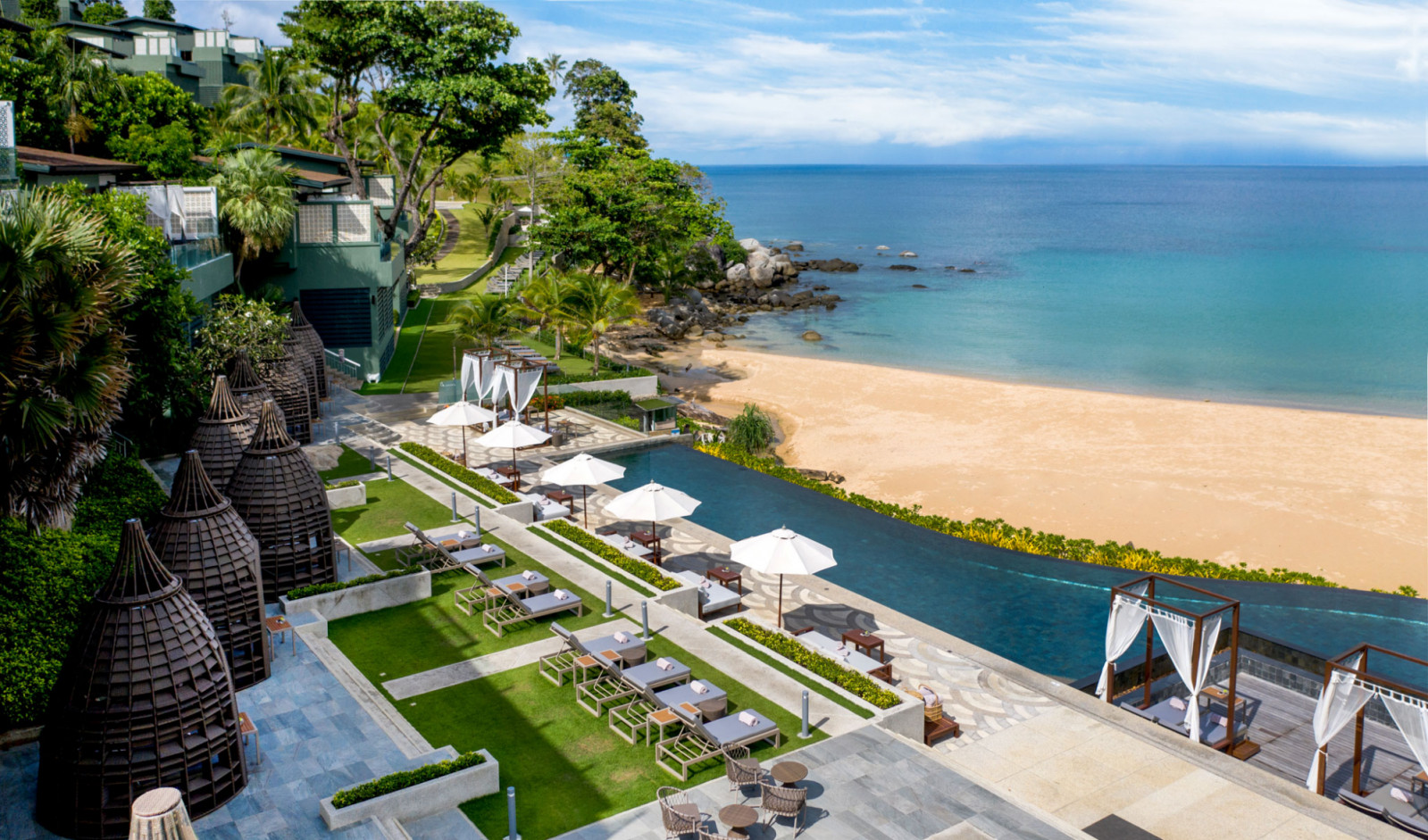 An ultra-romantic adults-only hideaway on Kata Noi Beach, offering private pool villas and hushed coastal luxury designed for uninterrupted couples’ escape. (Photo: katathanicollection.com)