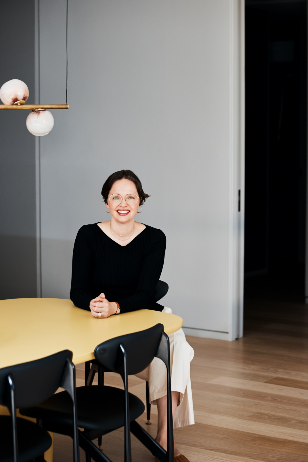 Designer Lucy Harris, whose unique blend of modernist design principles with an appreciation of eclectic antiques sets her apart