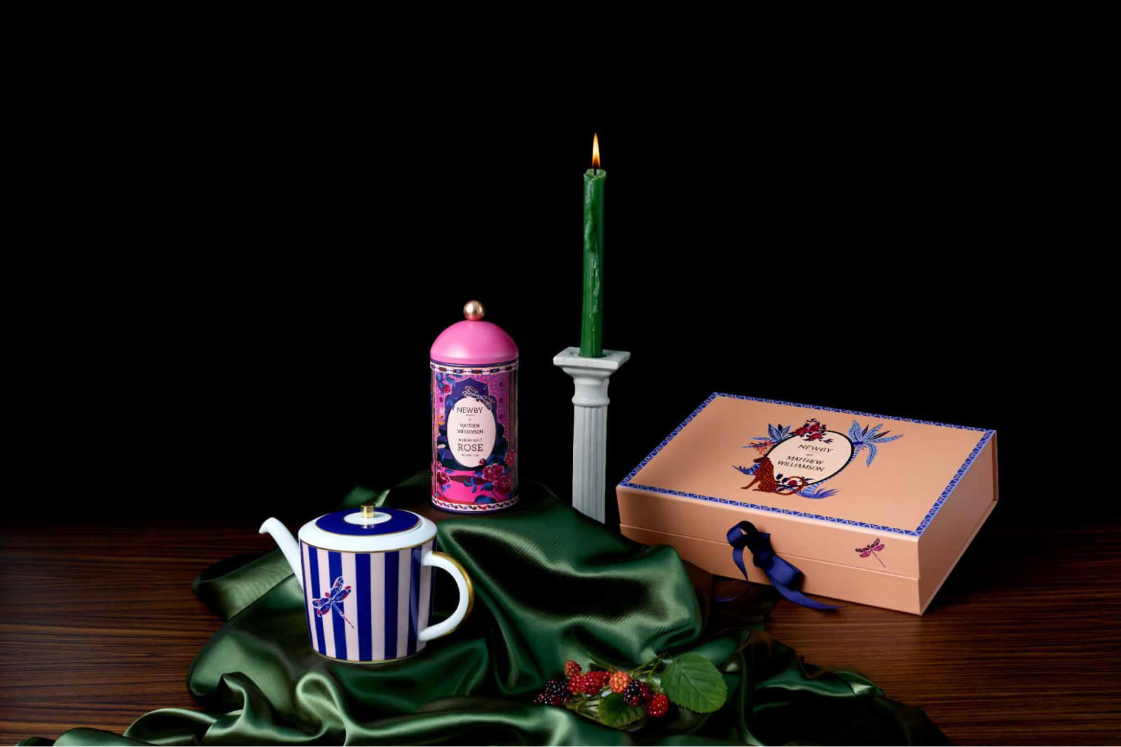 The Midnight Rose blend from the Matthew Williamson collection (Photo: Newby Teas)
