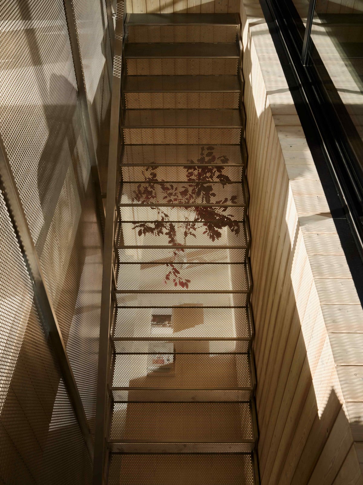 The utilitarian design creates a transparency and a veil