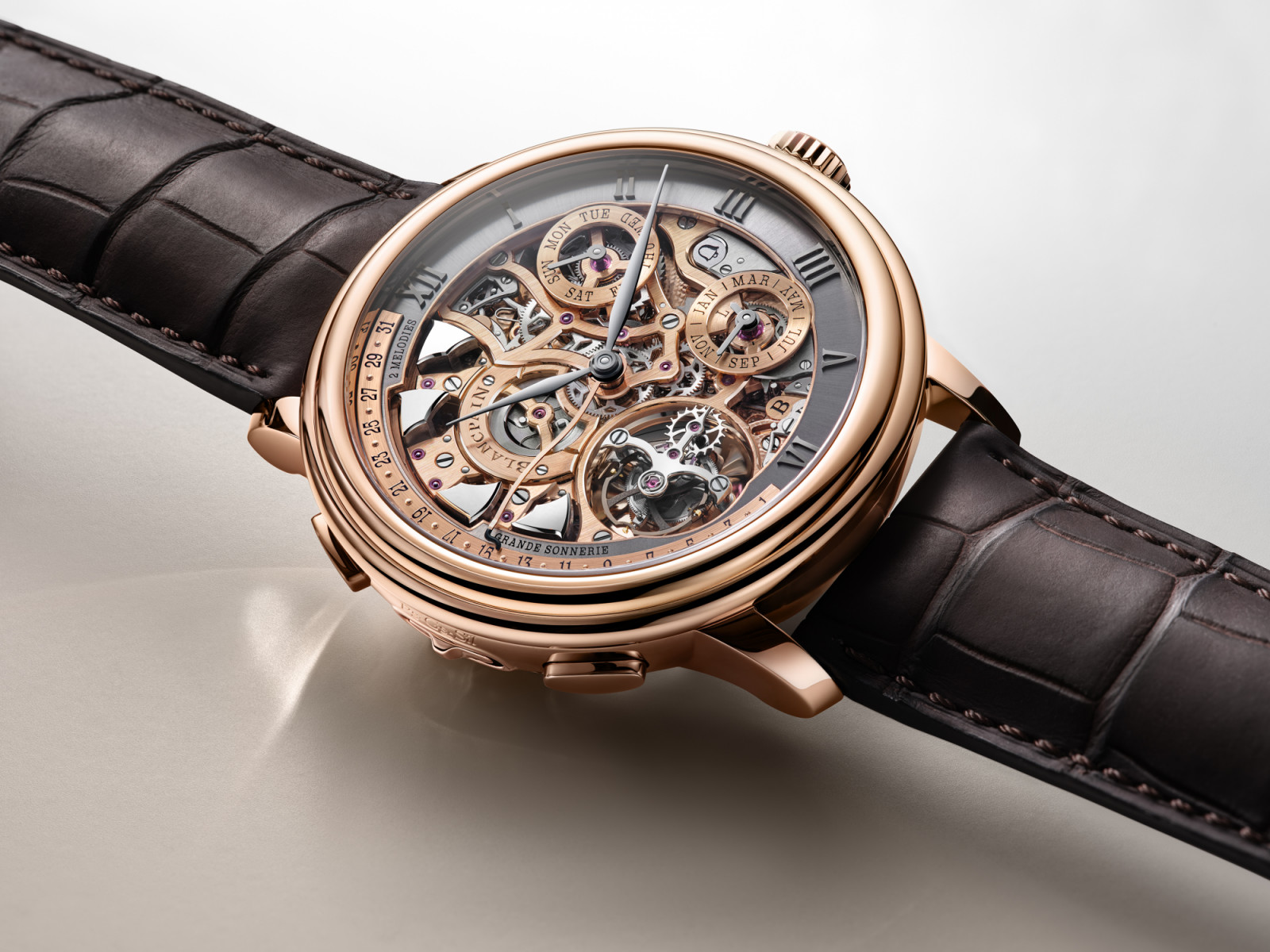 Blancpain Grande Double Sonnerie in red gold with 5N gold dial