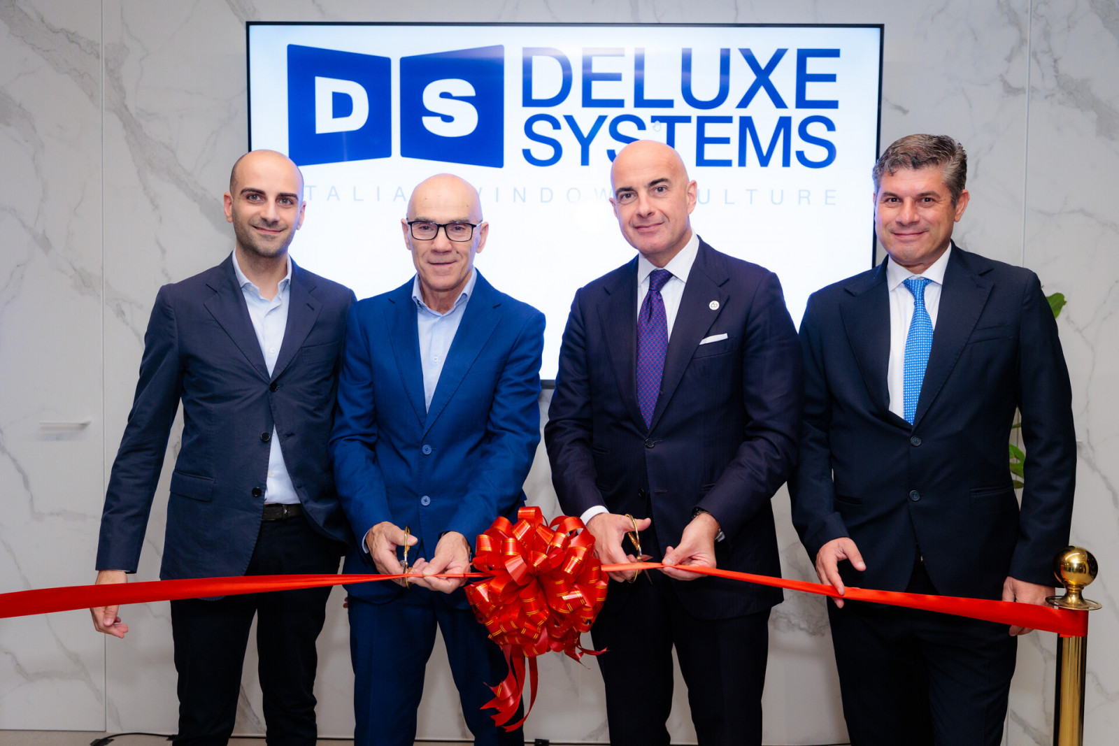 Daniele Campione, his father Francesco, His Excellency Italian Ambassador Dante Brandi and Giuseppe Covino