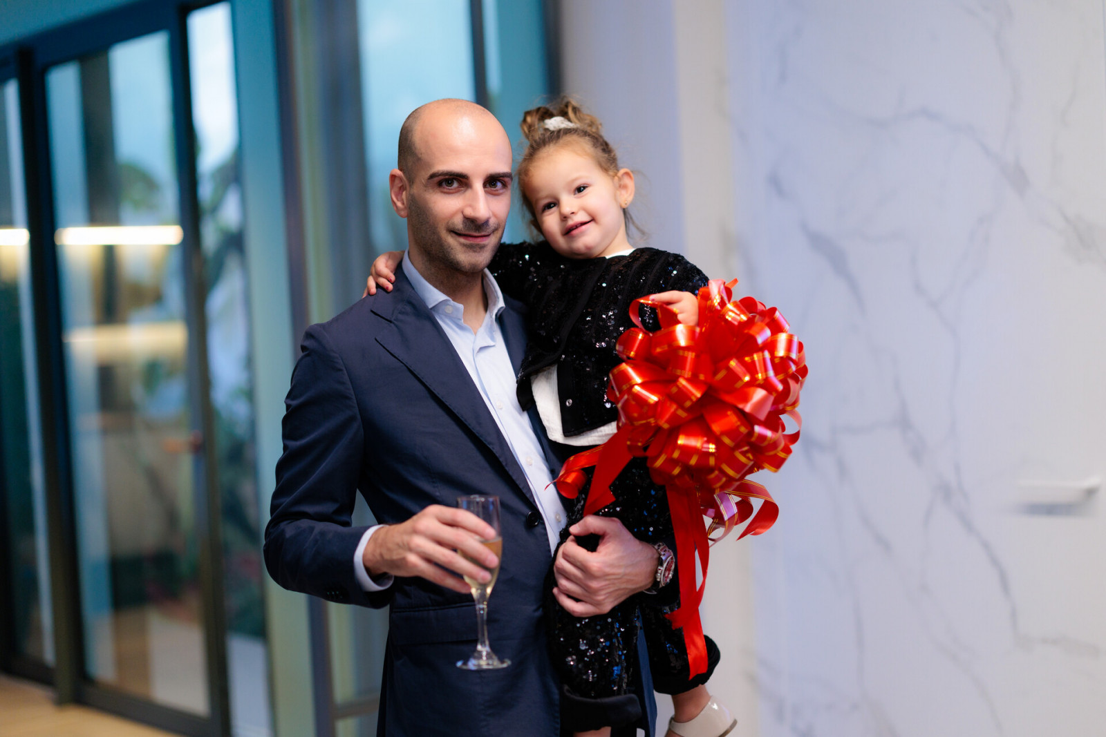 Daniele Campione and his niece