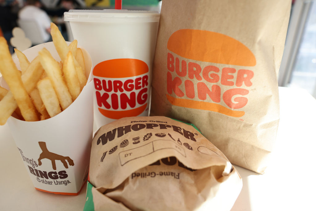 NEW YORK, NEW YORK - OCTOBER 25: In this photo illustration, a Whopper meal is seen at a Burger King restaurant on October 25, 2024 in New York City. The Burger King restaurant chain along with Yum Brands, which owns Taco Bell, have pulled onions from select restaurants following an E. coli outbreak that is tied to McDonald’s. Burger King is removing onions from 5% of its U.S. restaurants after discovering that the onions originated at the Taylor Farms Colorado facility at the center of the recall. (Photo i
