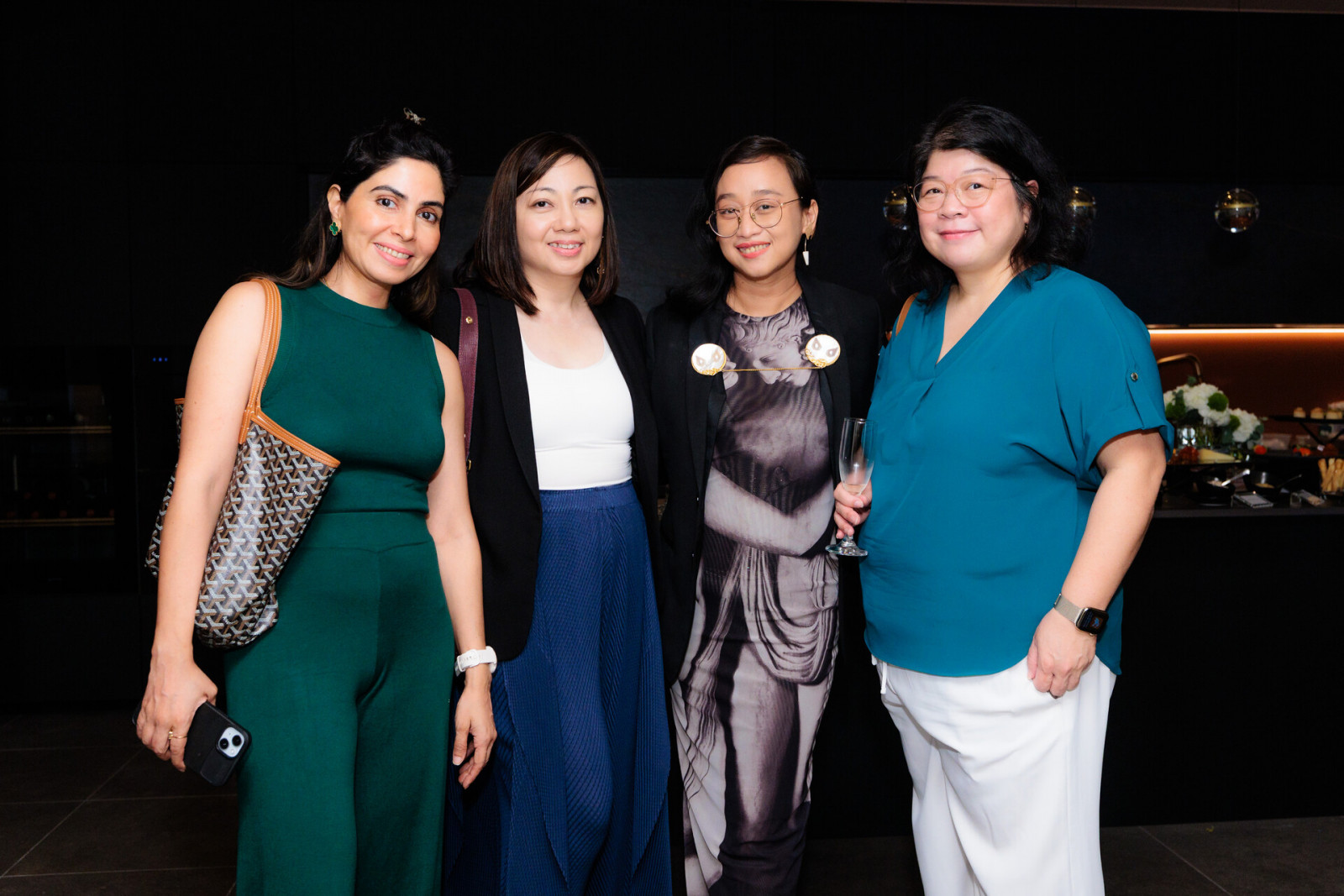 (From left to right) Aisha Ashraf, Christine Sipin, Asih Jenie, Shermaine Ong
