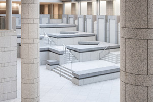 The renovation retained Tange’s original circulation system while updating mechanical infrastructure and accessibility features  (Photo: courtesy of Yokohama Museum of Art)