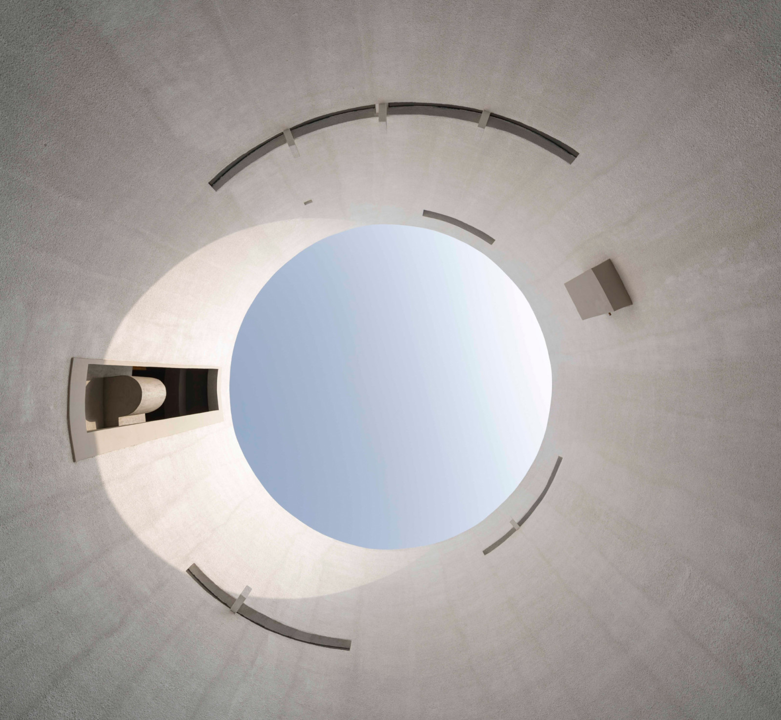 Viewed from above, the performance hall’s circular plan organises circulation around a central void (Photo: Pedro Pegenaute)