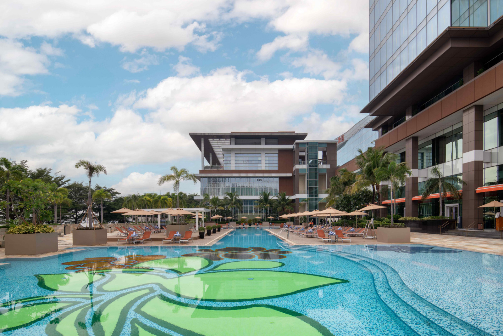 The 72-metre outdoor swimming pool
