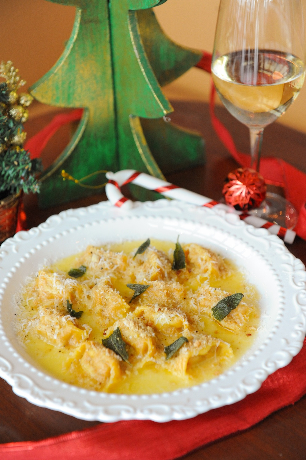 Pumpkin agnolotti at Caffe Fernet