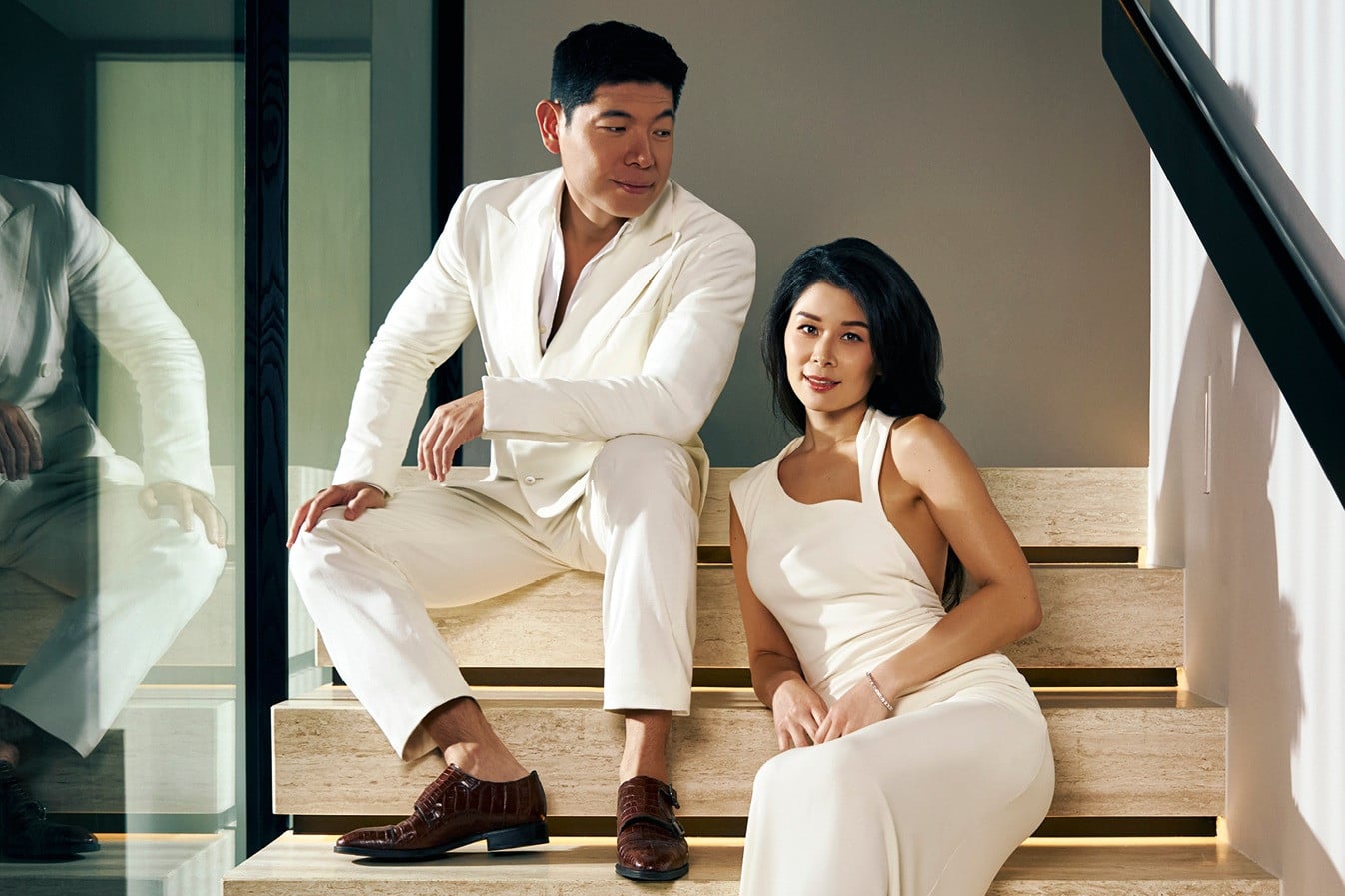 Grab founder and CEO Anthony Tan and his wife Chloe Tong interview