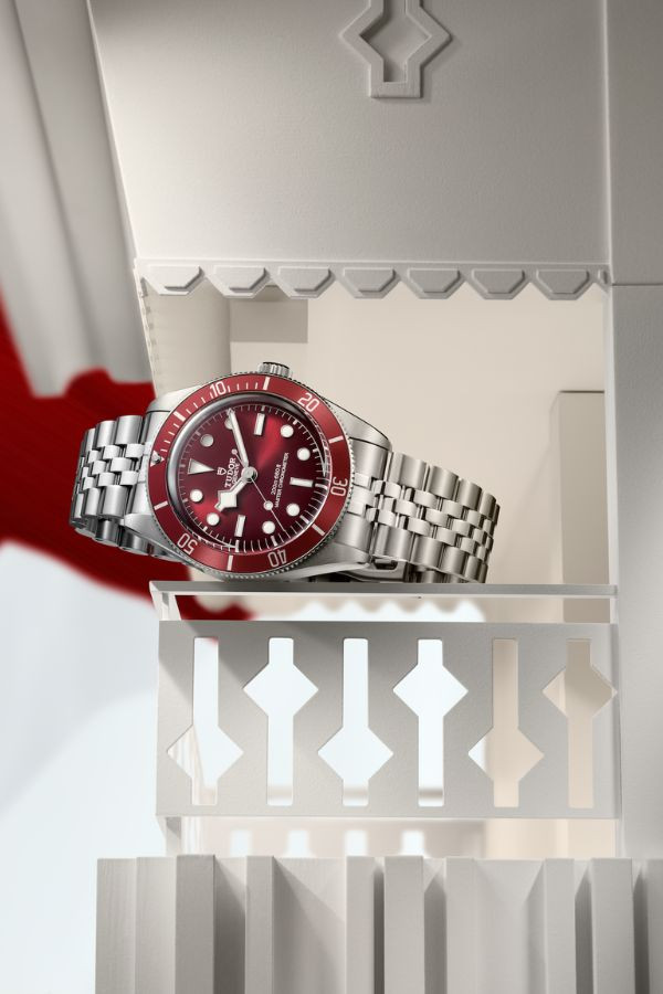 Tudor Black Bay 58 in stainless steel with burgundy dial