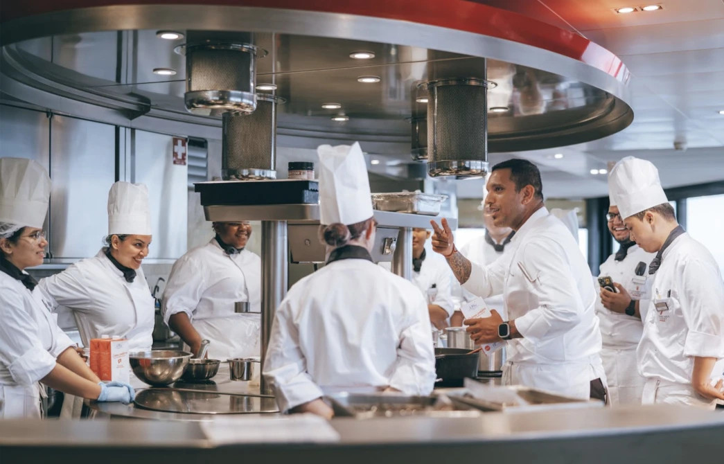 Chef Khosla shares his passion with students