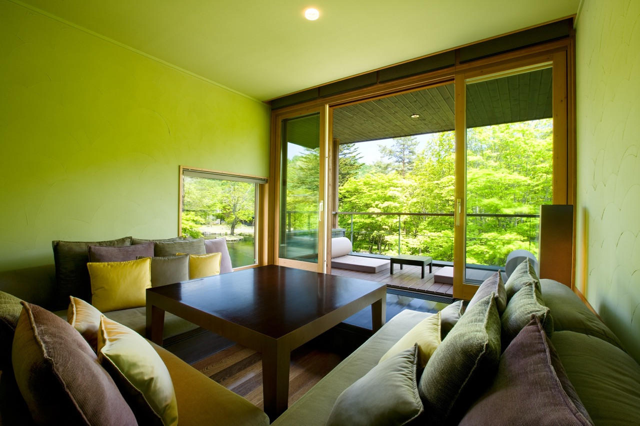 Room designs allow guests to maximise their appreciation of the view of the landscape