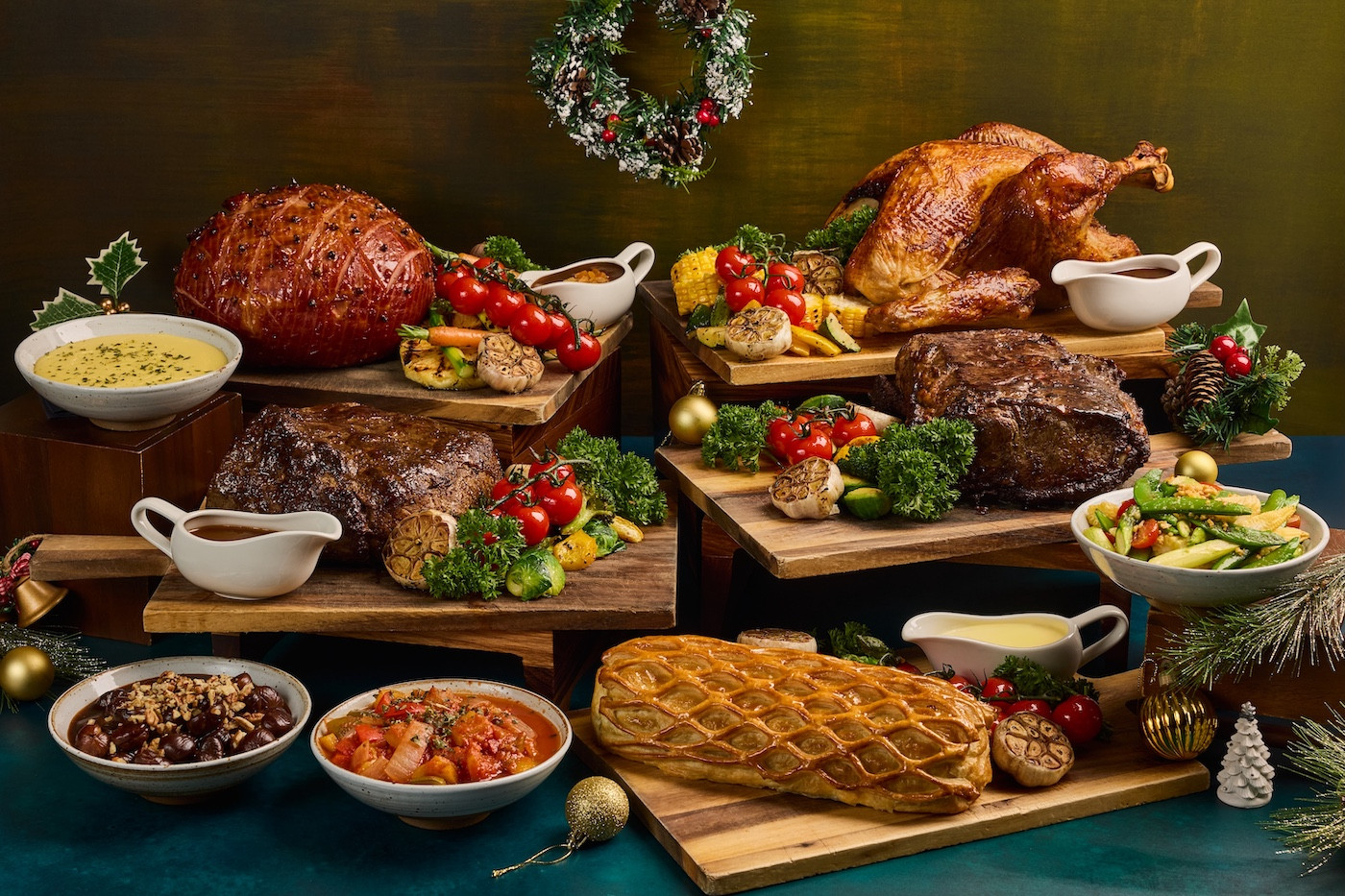 Festive feast at Tablescape Restaurant