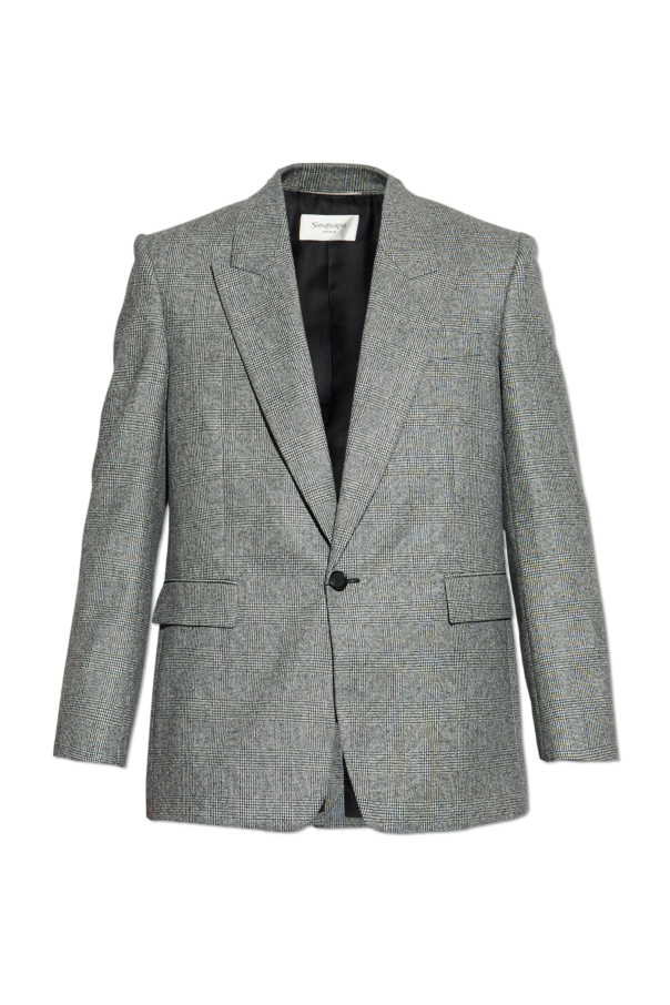WOOL BLAZER IN GREY