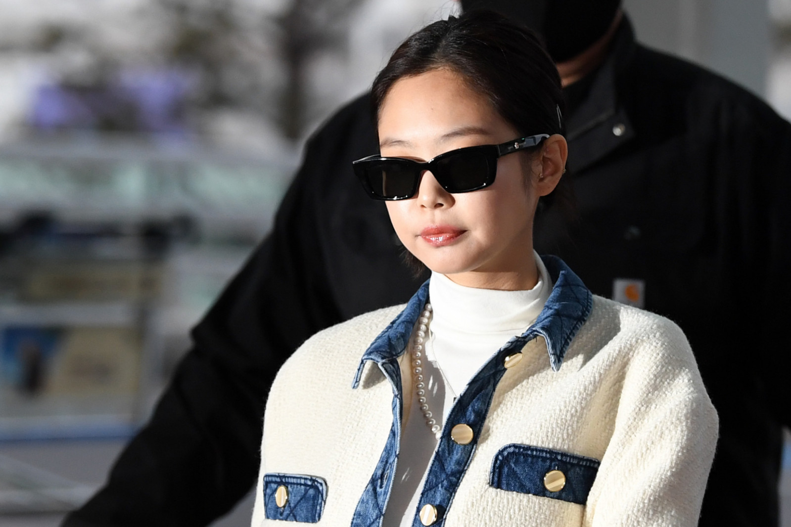 Jennie of Blackpink departing at Incheon International Airport (Photo: THE FACT/Imazins via Getty Images)