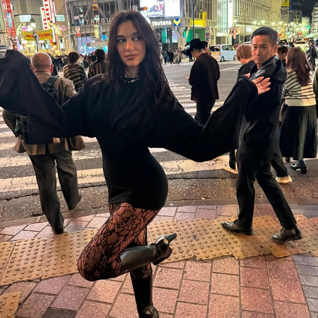 Step into Tokyo’s energy at Shibuya Crossing, where the city’s pace and crowds create an iconic photo opportunity (Photo: dualipa/Instagram)