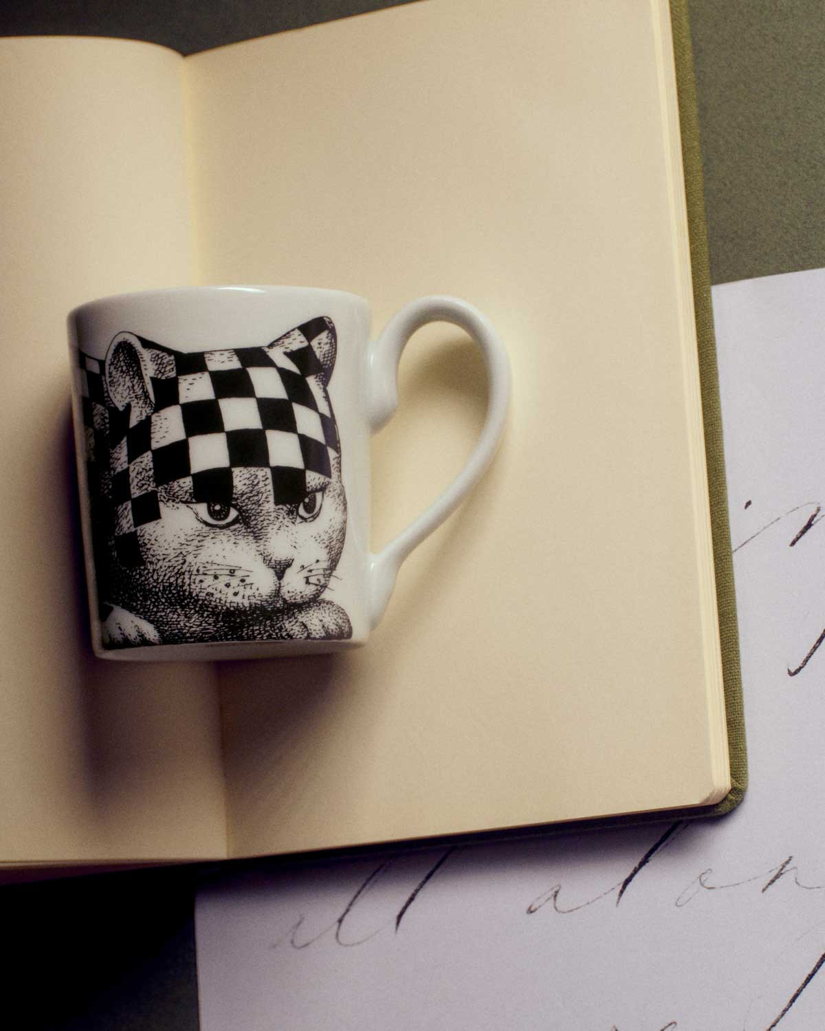 Fornasetti High Fidelity porcelain mug