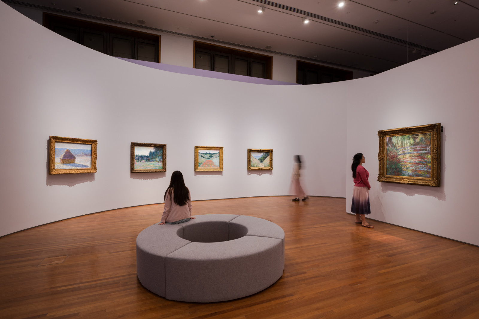 Installation view of the “Monet - Moment and Memory” section of “Into the Modern: Impressionism from the Museum of Fine Arts, Boston” exhibition at National Gallery Singapore