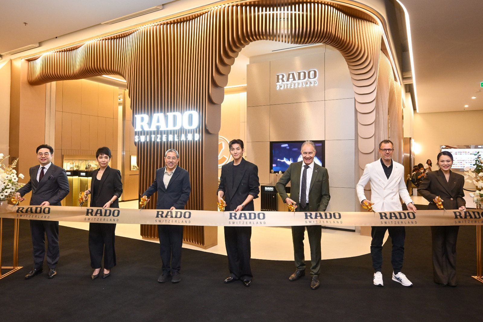 Ji Chang-wook at the official opening of Rado's first corporate boutique in Bangkok