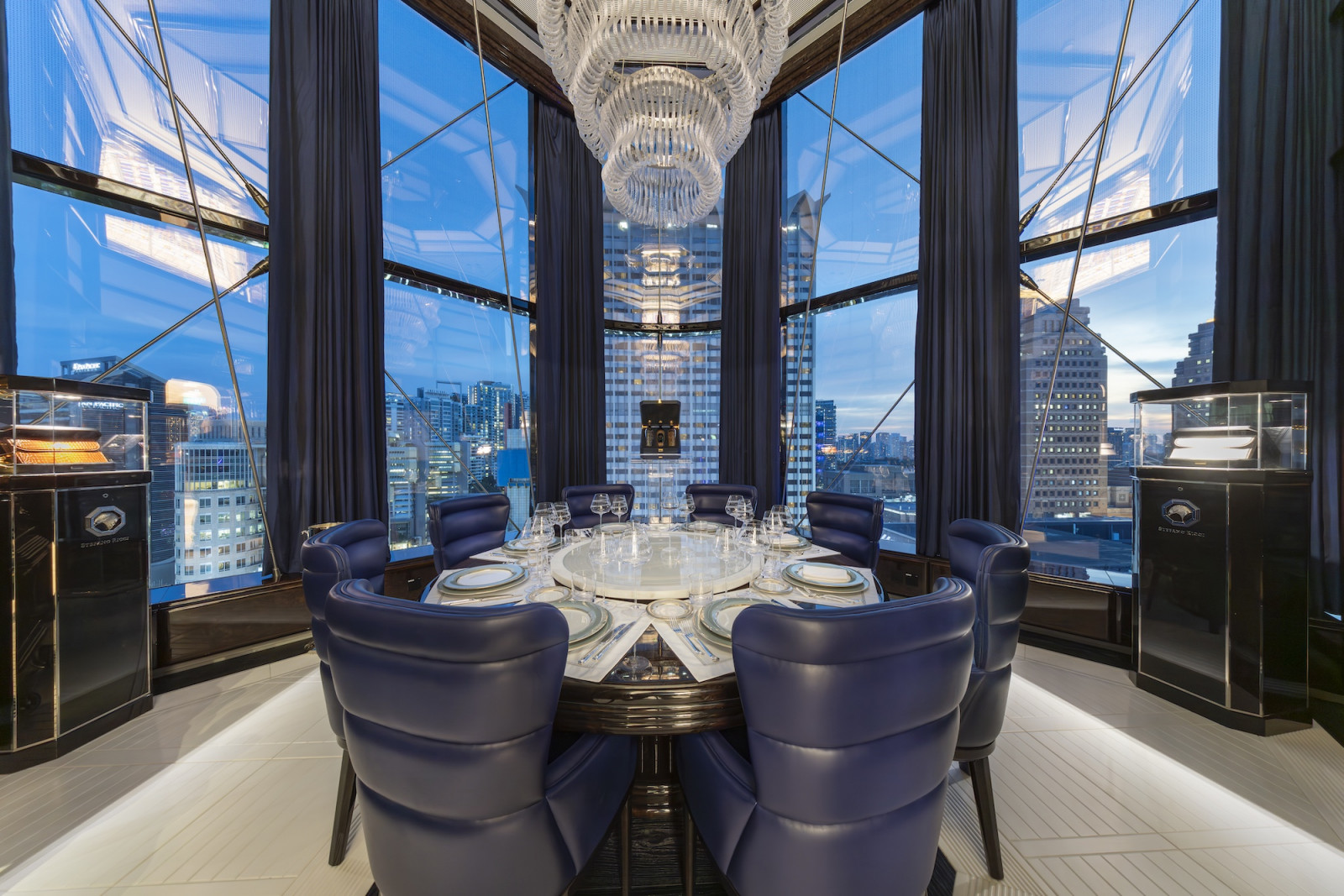 Casa Stefano Ricci Singapore’s dining room, overlook Orchard