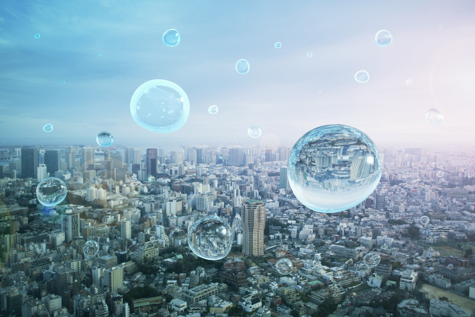 Image of sustainable hydrogen power generation that emits only water (ภาพ: Hiroshi Watanabe / Getty Images)