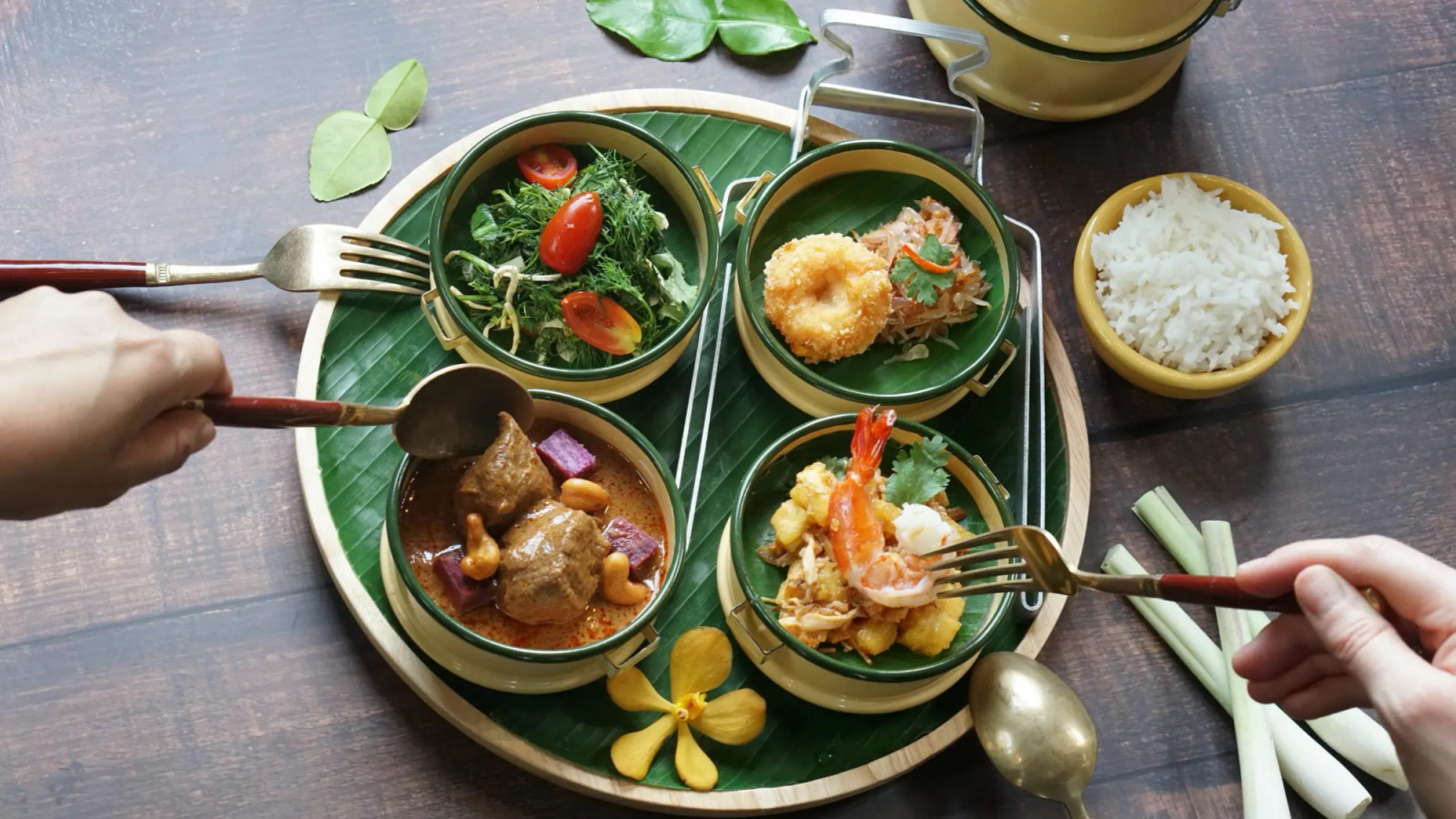 Explore Thailand’s balance of heat and herbs in a cooking class that may include a local market tour. (Photo: Blue Elephant Cooking School)