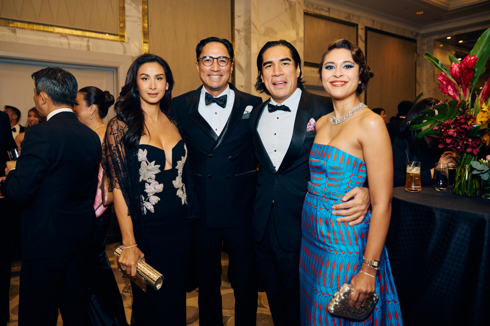 Emi Stames, Tunku Mac Bakar, Tunku Moss Bakar and Isabella Scheers