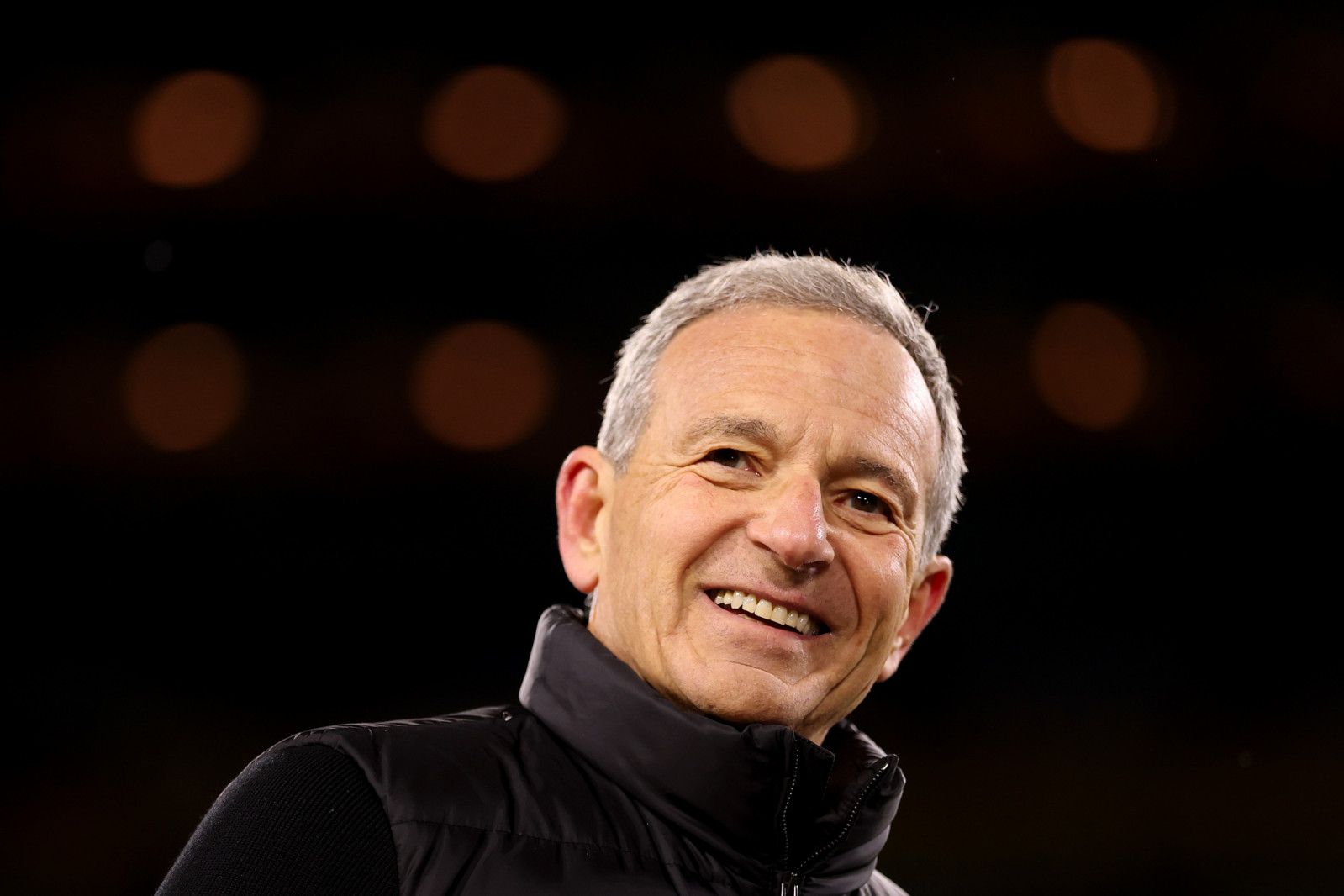 GREEN BAY, WISCONSIN - NOVEMBER 10: Walt Disney Company CEO Bob Iger looks on prior to the game between the Philadelphia Eagles and the Green Bay Packers at Lambeau Field on November 10, 2025 in Green Bay, Wisconsin. (Photo by Michael Reaves/Getty Images)