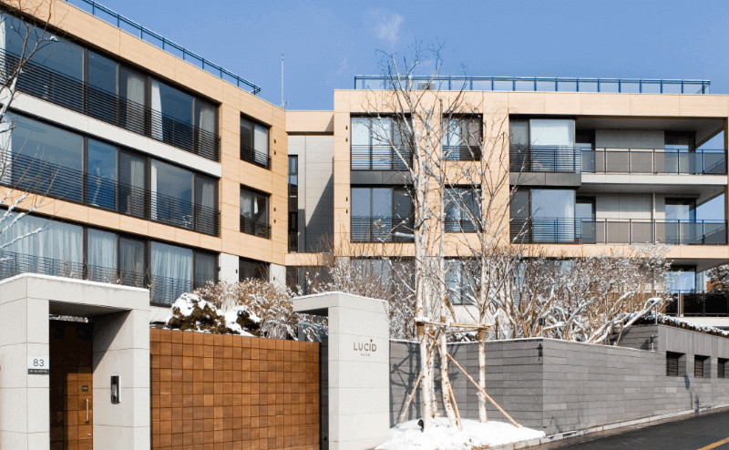 The facade of Lucid Haus (Photo: Daelim D&I)