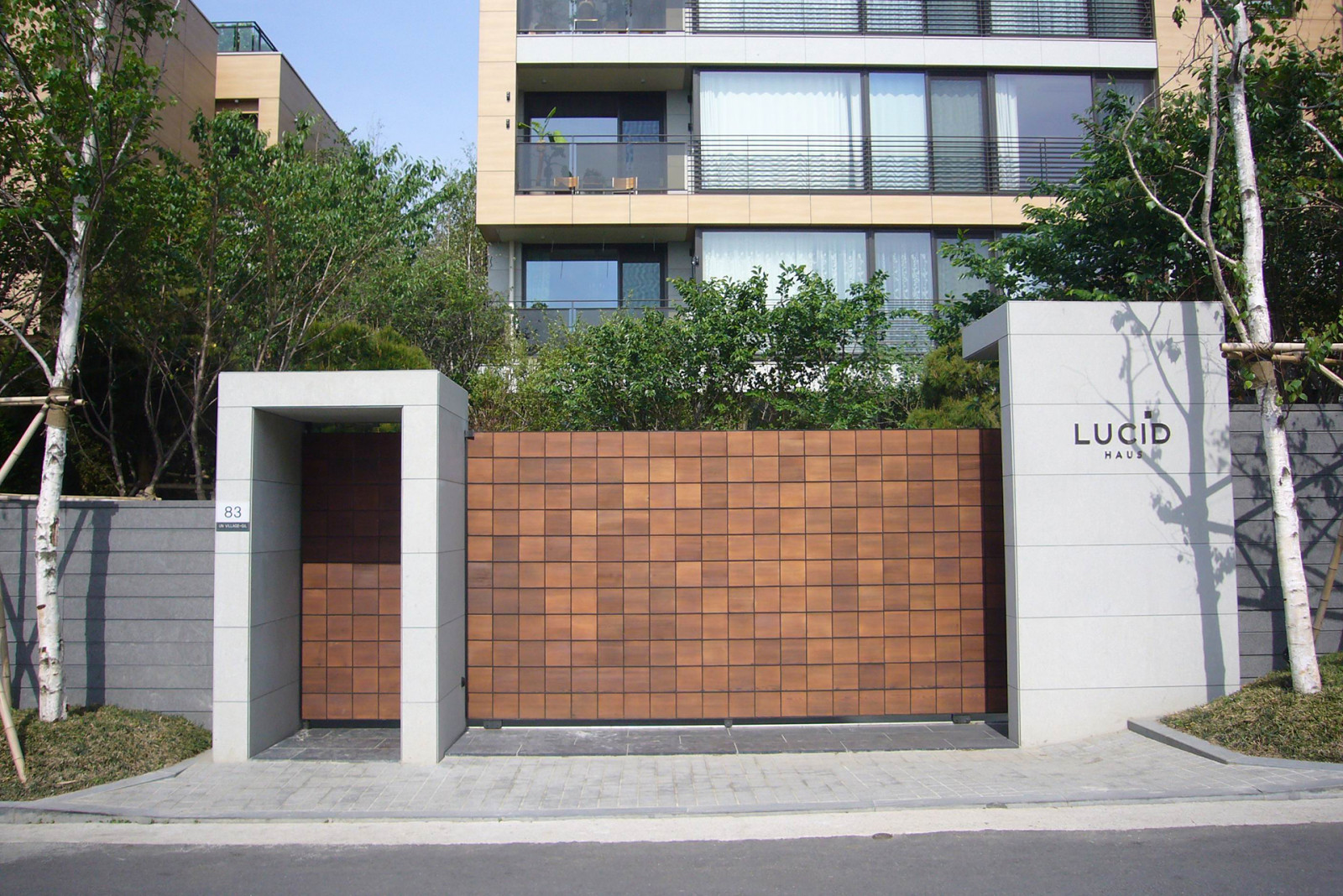 The entrance to Lucid Haus (Photo: Axis Architects)