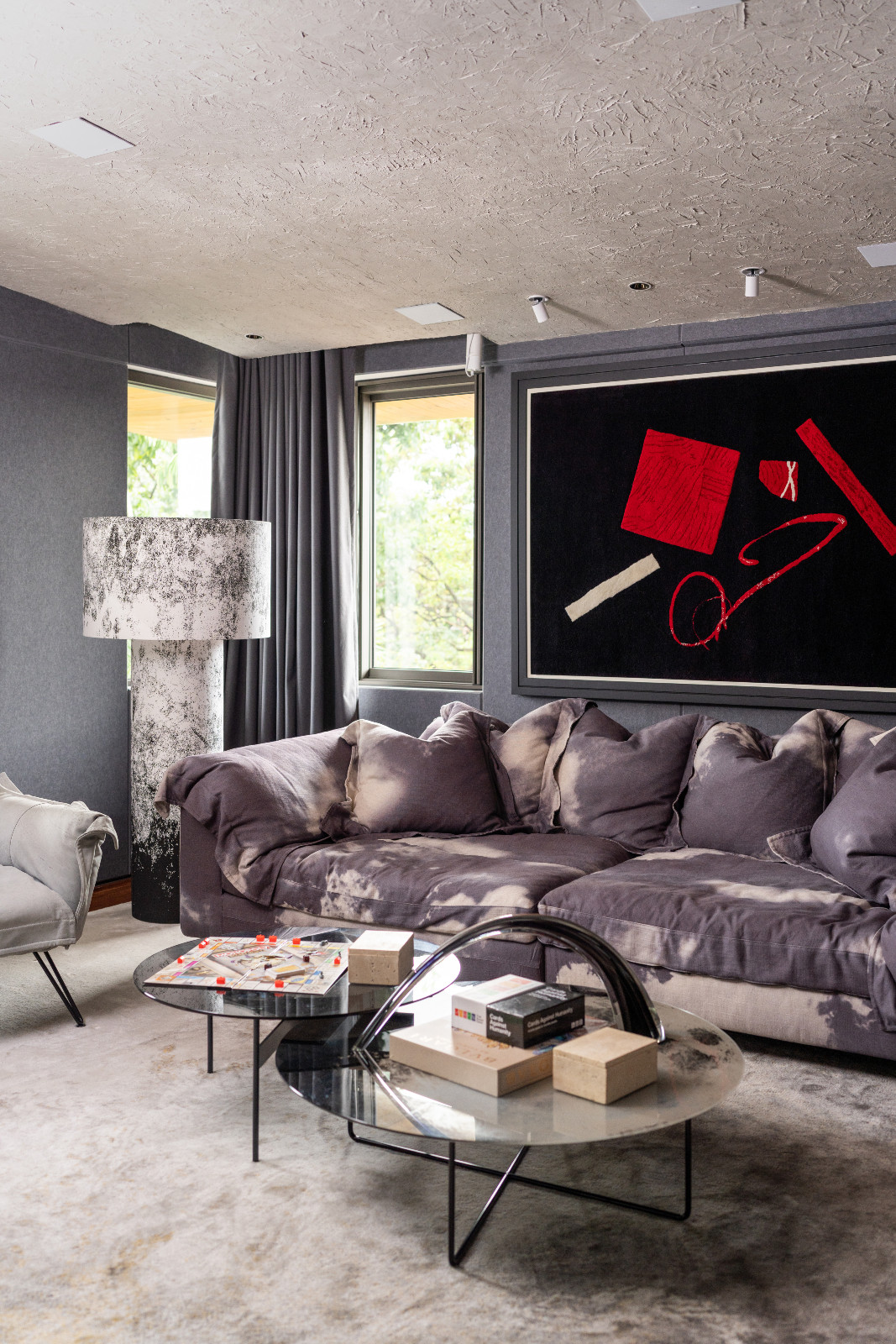 The man cave is where Pia Wurtzbach Jauncey feels most at home; situated on the top floor of the dwelling, it feels hidden away from the rest of the world, a private sanctuary