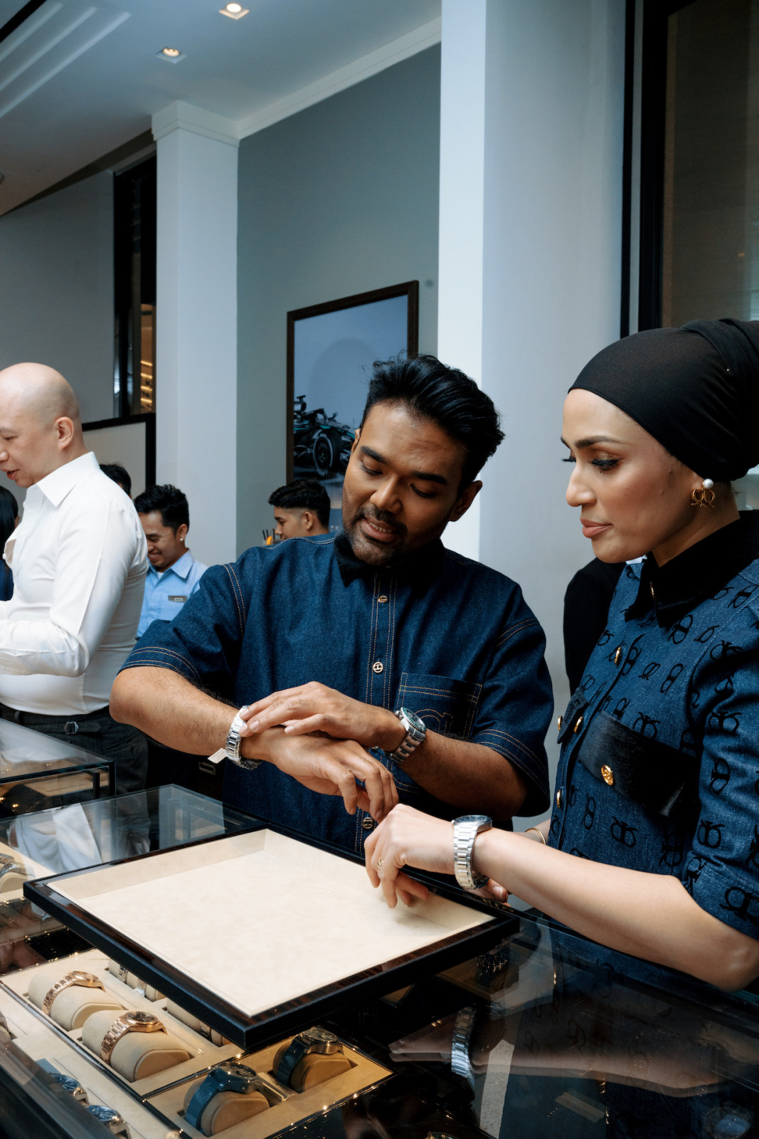 Rizman Nordin and Nurida Suraya at IWC x Tatler GMT event in Pavilion Kuala Lumpur