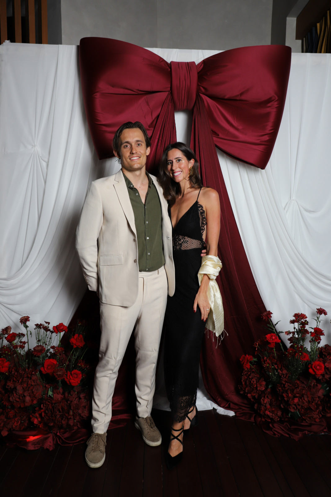 Gabi Navarro & Ollie Smeenk pada acara Christmas Couture Feast & Fashion oleh Erika Peña
